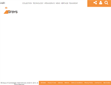 Tablet Screenshot of grays-hockey.com